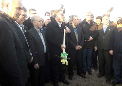 کلنگ زنی ۱۸۳۰ هکتاری طرح آبهای مرزی خدافرین با حضور قائم مقام وزیر جهادکشاورزی در امور مجلس